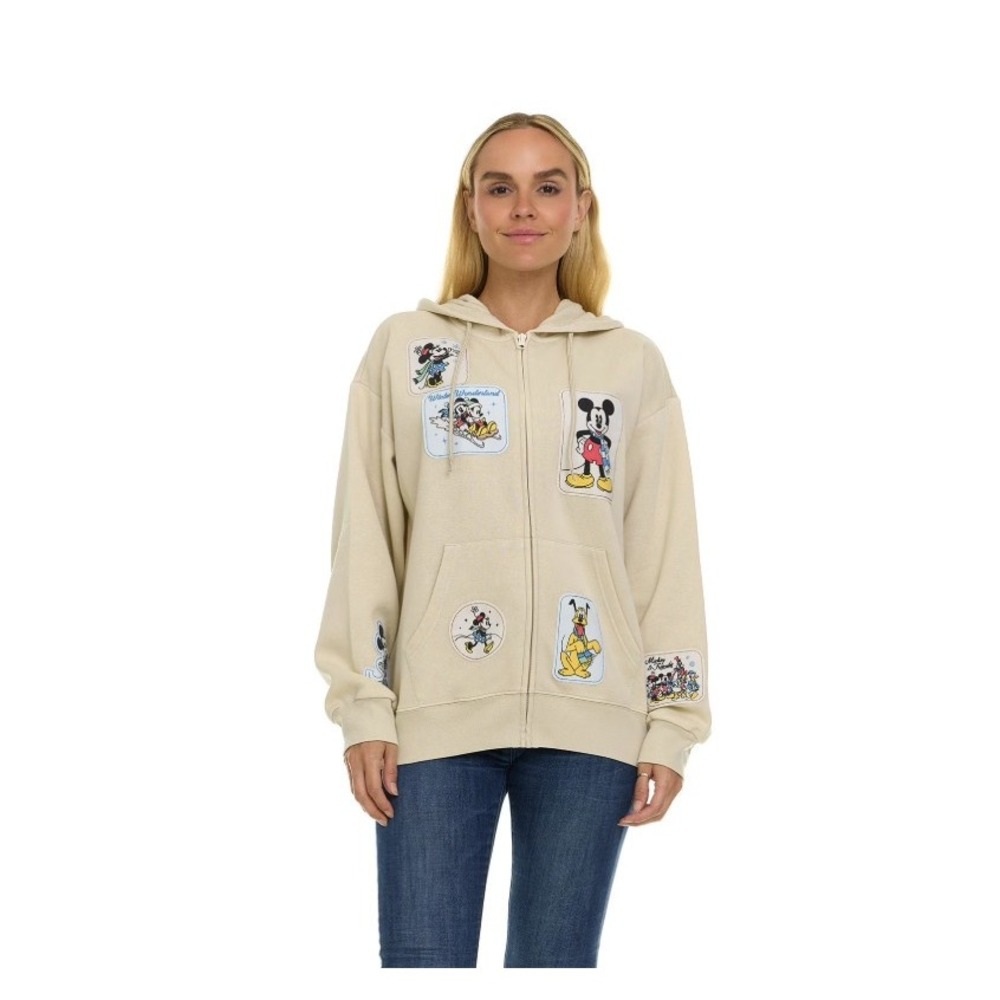 119. Mickey and‎ Friends Women's Character Full-Zip Hoodie size Medium
